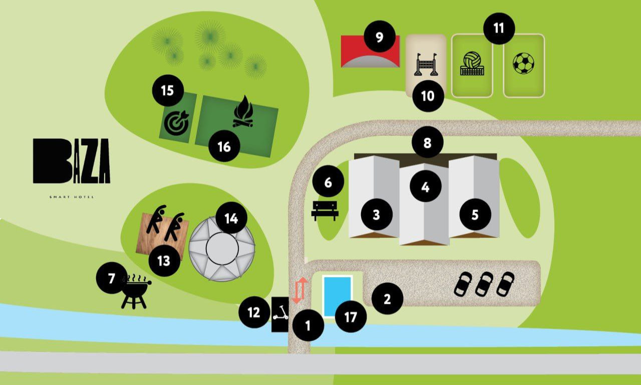 Hotel complex map